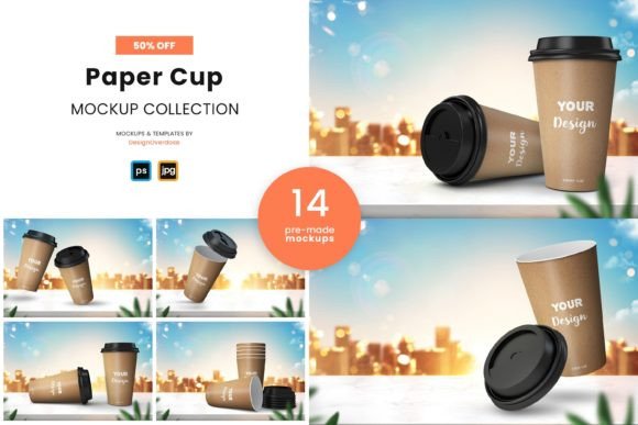 Download 14 Paper Coffee Cup Mockup - Premium Resources